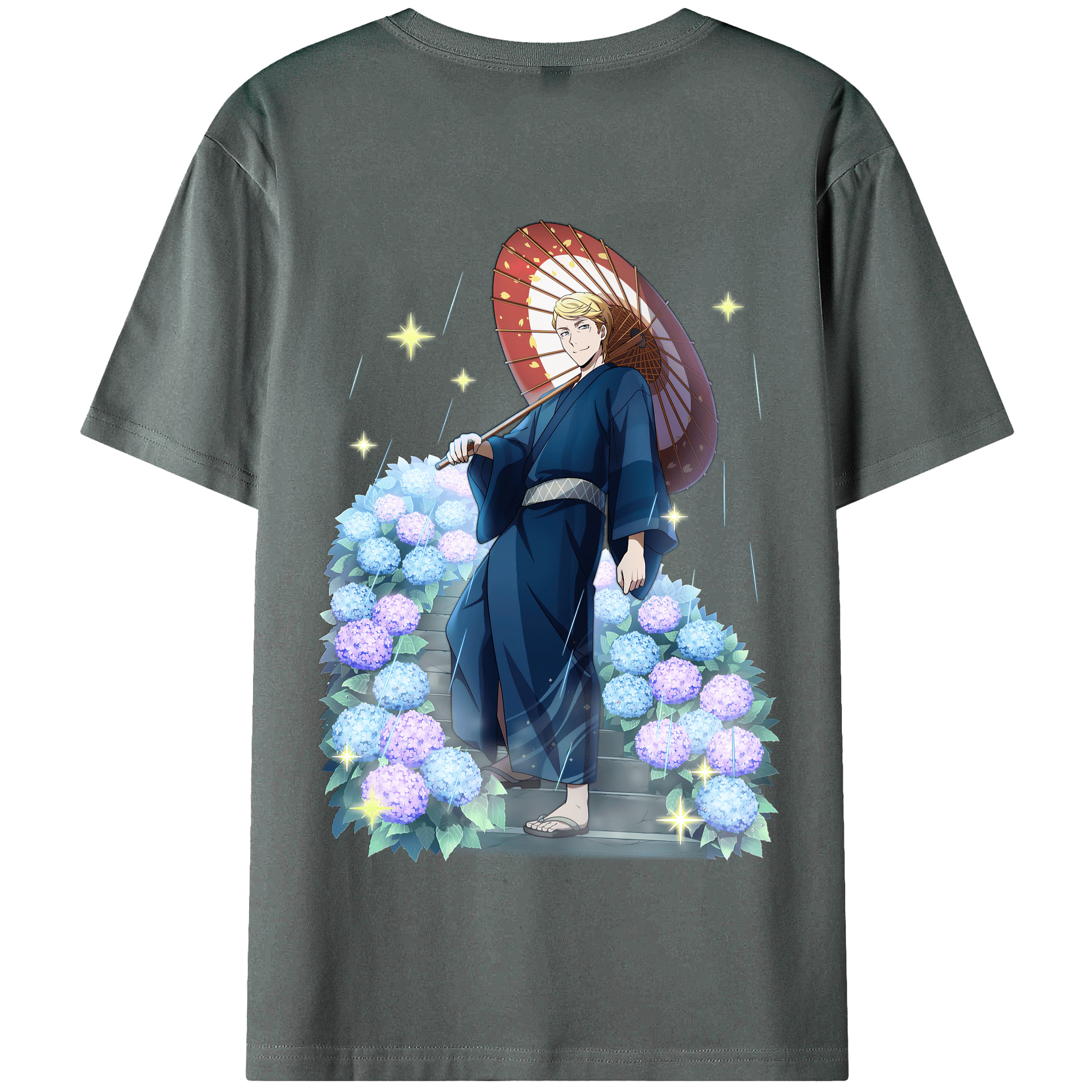 （画像用） 文豪ストレイドッグス Bungo Stray Dogs 綿100％半袖Tシャツ（背面プリント）